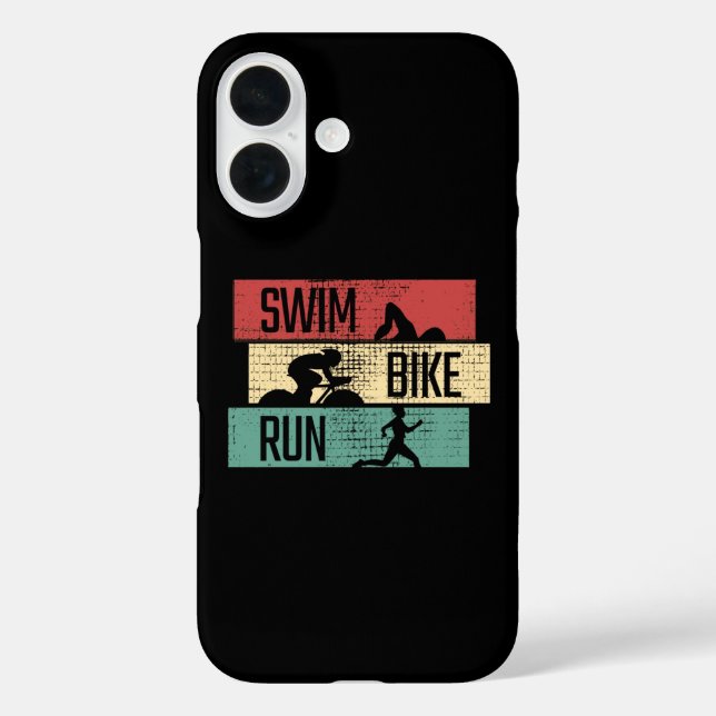 Triathlon - Swim Bike Run Case-Mate iPhone Hülle (Rückseite)
