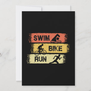 Triathlon - Swim Bike Run Einladung