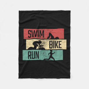Triathlon - Swim Bike Run Fleecedecke