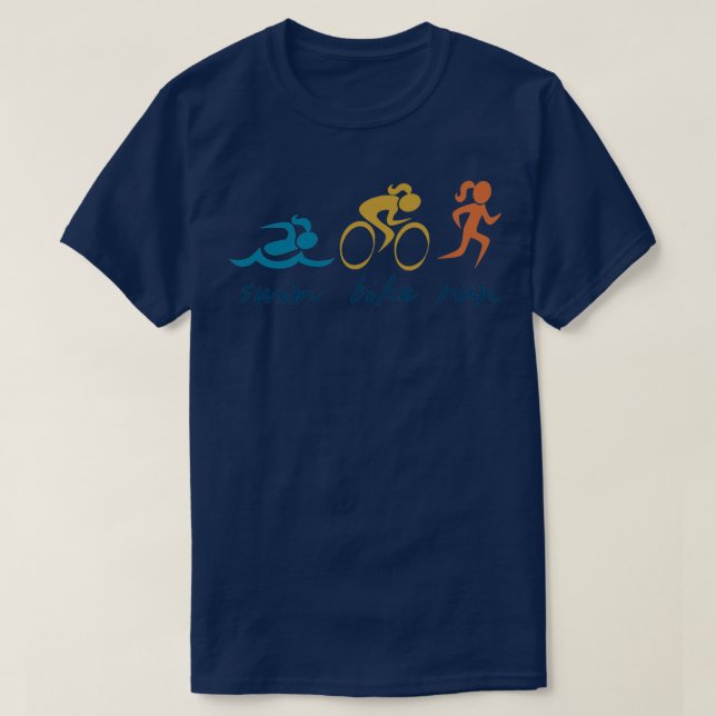 Triathlon swim bike run girl TTA Classic TShirt Cl (Design vorne)