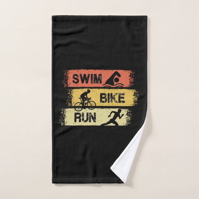 Triathlon - Swim Bike Run Handtuch (Handtuch)