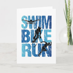 Triathlon - Swim Bike Run Karte