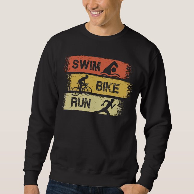 Triathlon - Swim Bike Run Sweatshirt (Vorderseite)