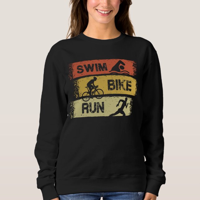 Triathlon - Swim Bike Run Sweatshirt (Vorderseite)