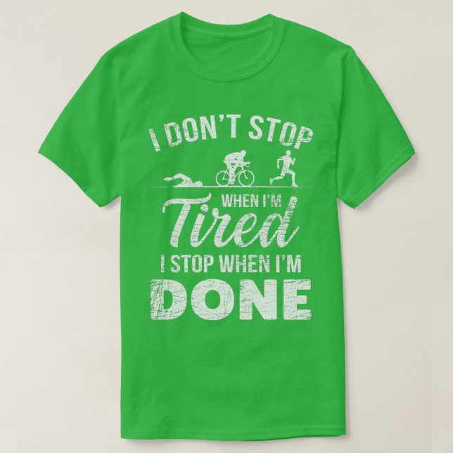 Triathlon Swimmer Cyclist Runner T-Shirt (Design vorne)