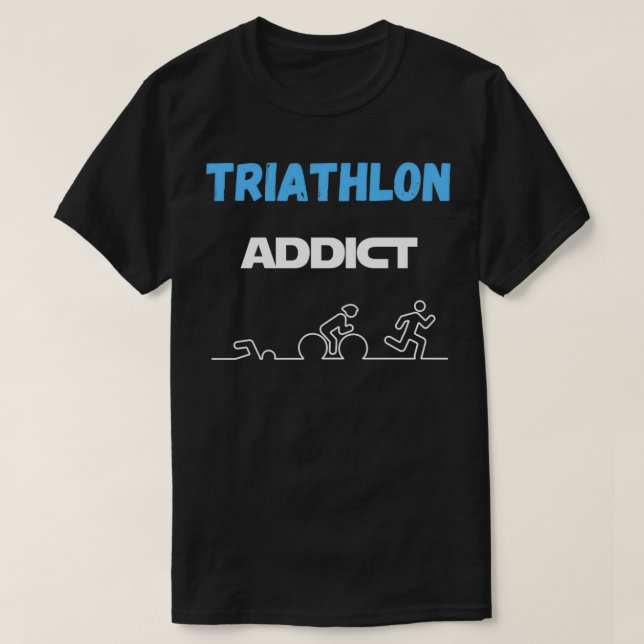 triathlon t Gift Spaß T-Shirt (Design vorne)