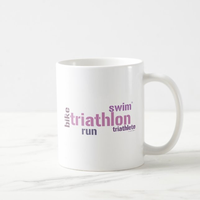 Triathlon-Text Kaffeetasse (Rechts)