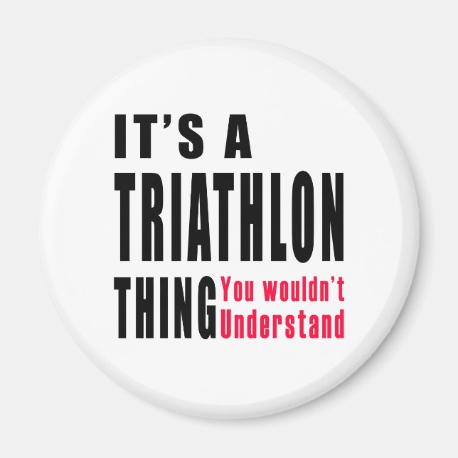 Triathlon Thing Designs Magnet (Vorne)