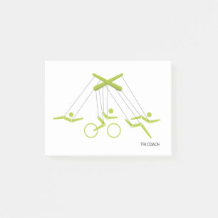 Triathlon-Trainer, Triathlon-Trainer Post-it Klebezettel