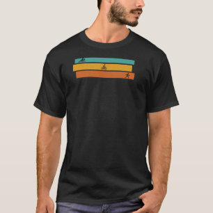 Triathlon Training Schwimmen Rad laufen Retro T-Shirt