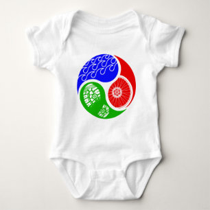 Triathlon TRI Yin Yang Baby Strampler