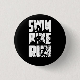 Triathlon Triathlet Button
