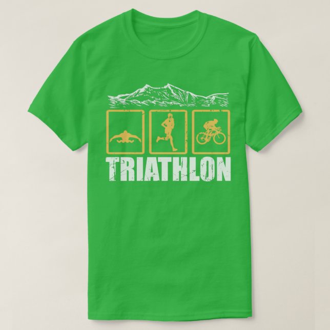 Triathlon Triathlet Geschenk Idee T-Shirt (Design vorne)