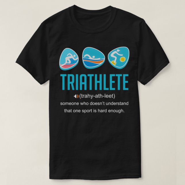 Triathlon-Triathlete 10 T-Shirt (Design vorne)