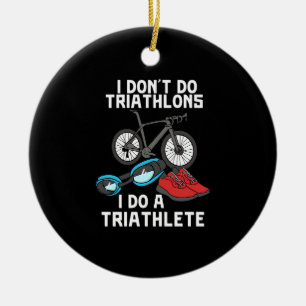Triathlon Triathlete Keramik Ornament