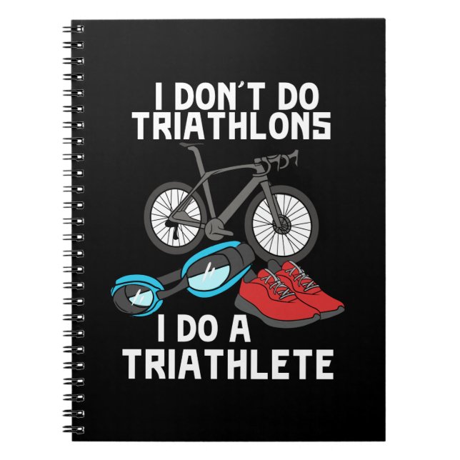 Triathlon Triathlete Notizblock (Vorderseite)