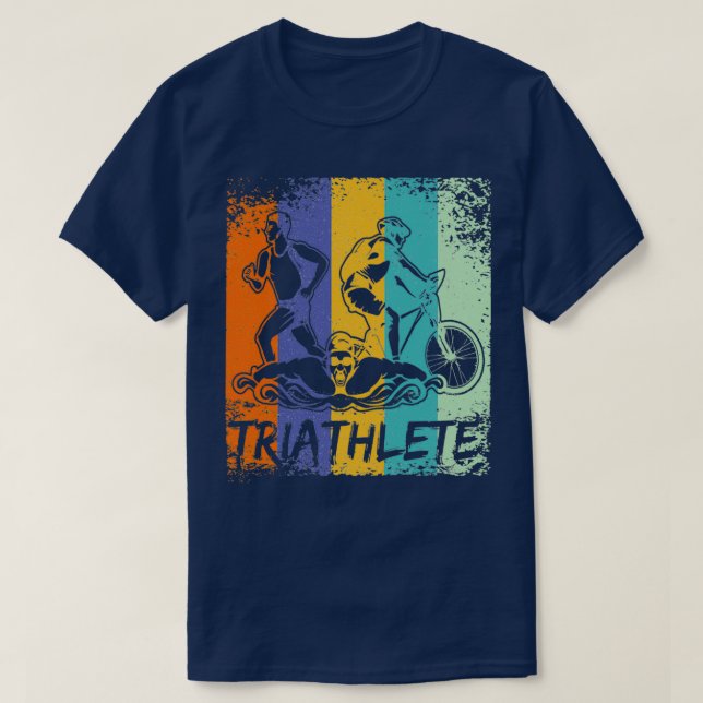 Triathlon Triathlete Rad Rad Swim Elite Athlete T-Shirt (Design vorne)
