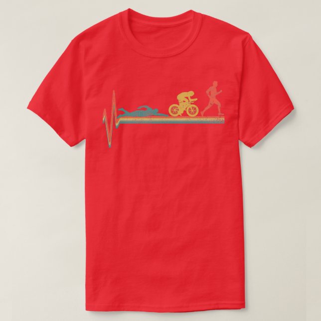 Triathlon Triathlete Vintag T-Shirt (Design vorne)