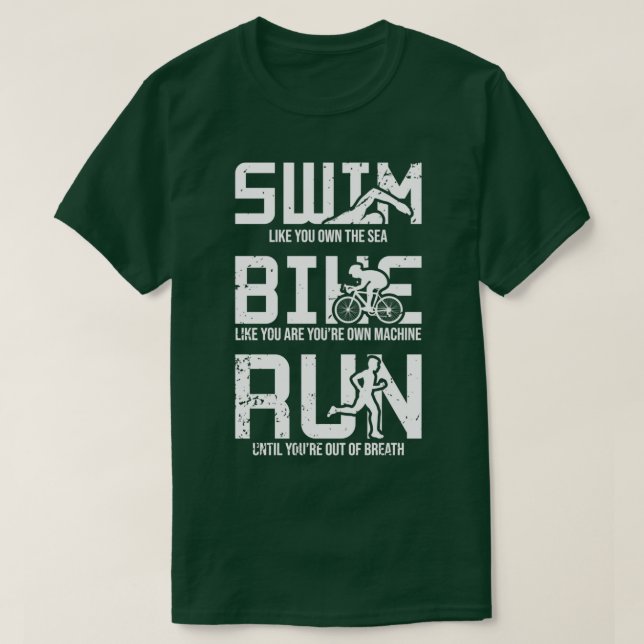 Triathlon-Triathleten-Sportgeschenk 6 T-Shirt (Design vorne)
