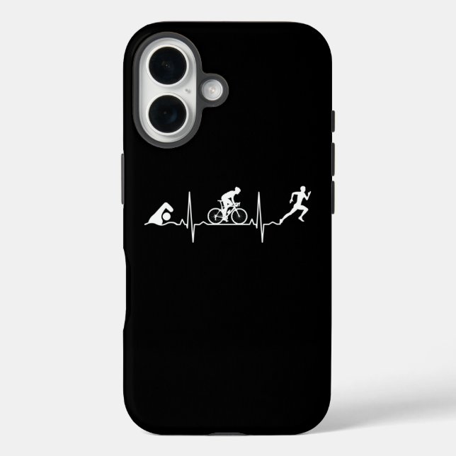 Triathlon - Triathlon Heartbeat Case-Mate iPhone Hülle (Rückseite)