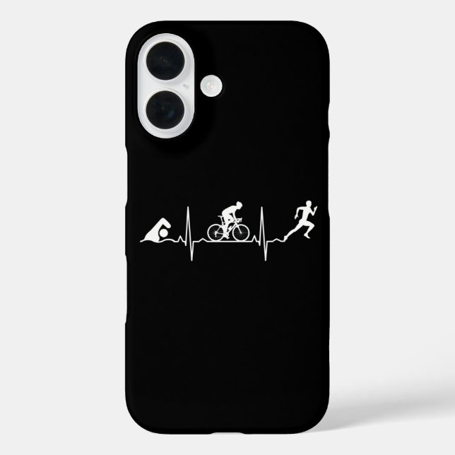Triathlon - Triathlon Heartbeat Case-Mate iPhone Hülle (Rückseite)