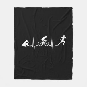 Triathlon - Triathlon Heartbeat Fleecedecke
