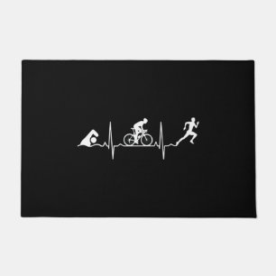 Triathlon - Triathlon Heartbeat Fußmatte