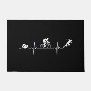 Triathlon - Triathlon Heartbeat Fußmatte