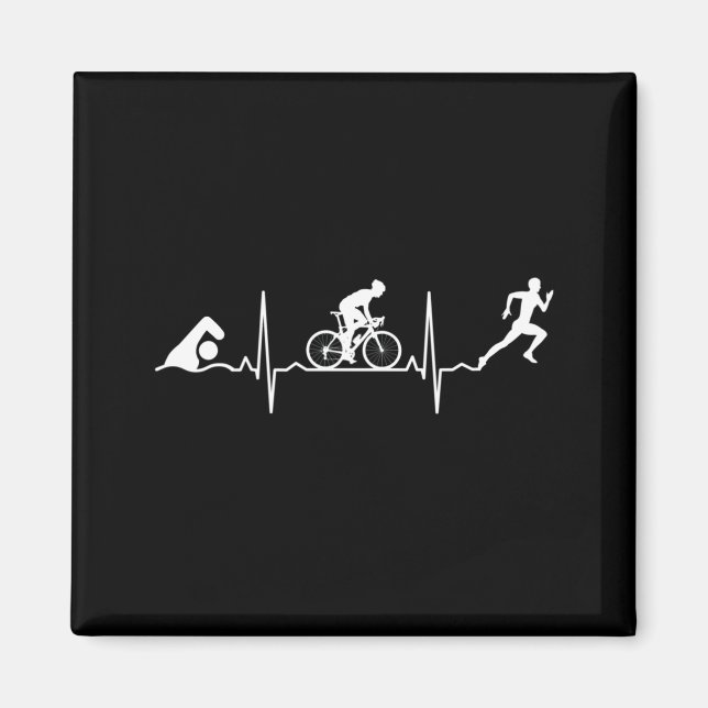 Triathlon - Triathlon Heartbeat Magnet (Vorne)