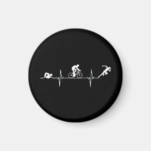 Triathlon - Triathlon Heartbeat Magnet