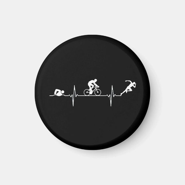 Triathlon - Triathlon Heartbeat Magnet (Vorne)