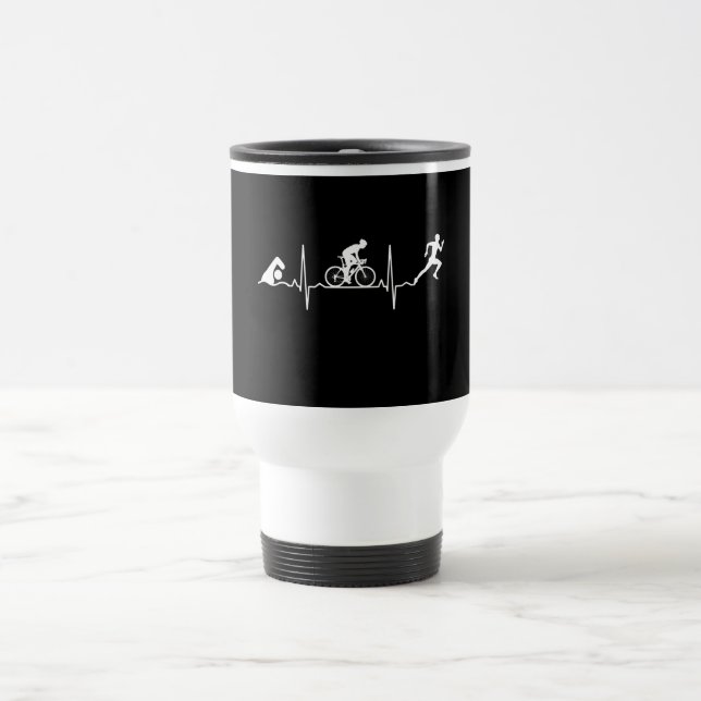 Triathlon - Triathlon Heartbeat Reisebecher (Mittel)