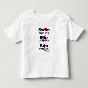Triathlon-Vati Kleinkind T-shirt