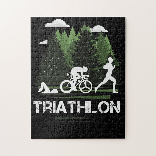 Triathlon, wunderbare Natur Puzzle (Vertikal)