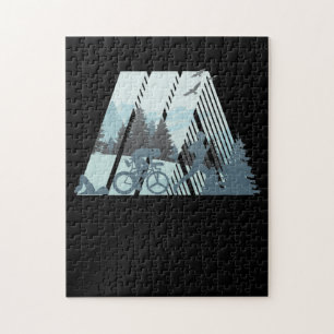 Triathlon, wunderbare Natur Puzzle