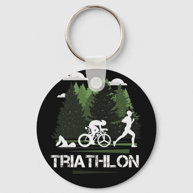 Triathlon, wunderbare Natur Schlüsselanhänger (Vorderseite)