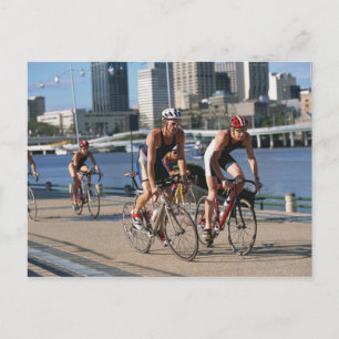 Triathloners Cycling Postkarte