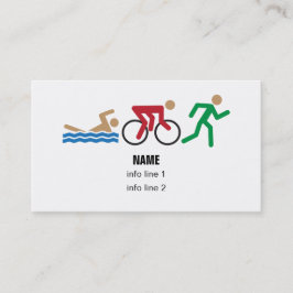 Triathlonfarbikonen-Visitenkarte Visitenkarte