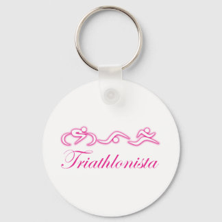 Triathlonista für Frauen Schlüsselanhänger