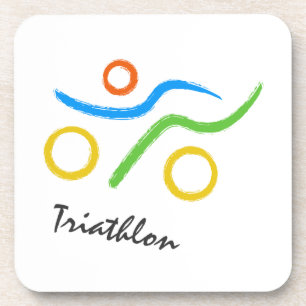 Triathlonlogo Untersetzer