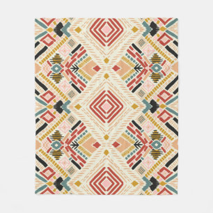 Tribal African Zickzack Aztec Muster Fleecedecke