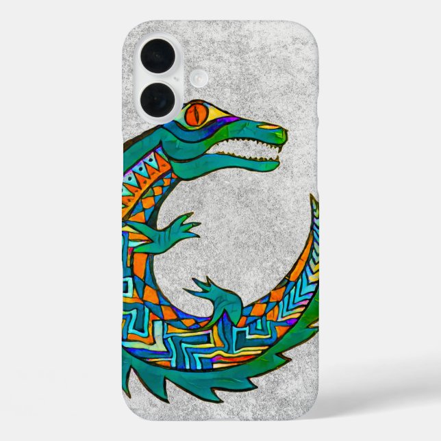 Tribal Alligator Art Case-Mate iPhone Hülle (Rückseite)