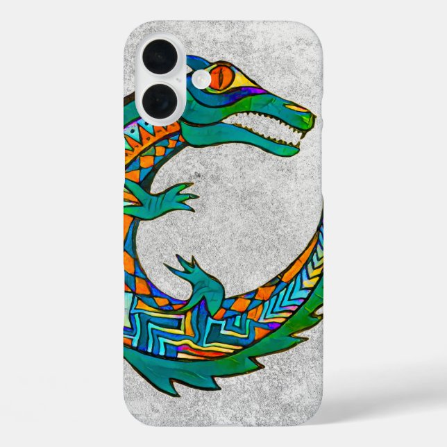 Tribal Alligator Art Case-Mate iPhone Hülle (Rückseite)