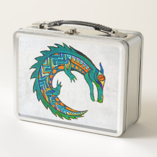 Tribal Alligator Art Metall Brotdose