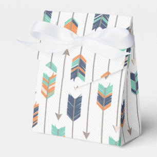 Tribal Arrow Blue Orange Green Fevor Box Geschenkschachtel