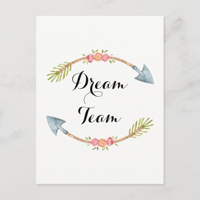 Tribal-Arrow im Traumteam Postkarte (Vorderseite)