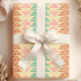 Tribal Arrowhead Abstraktes afrikanisches Muster Geschenkpapier