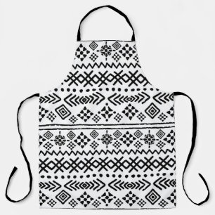 Tribal Art Boho: geometrisch nahtlos. Schürze