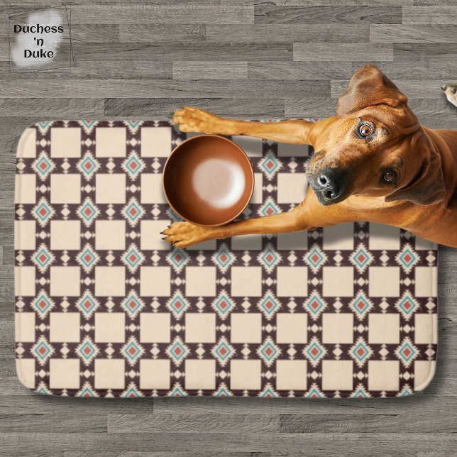 Tribal Aztec Cross Pattern Absorbent Mat Badematte (Tribal Aztec Cross Pattern Absorbent Mat)