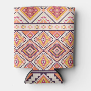 Tribal Aztec gestreift Nahtloser Hintergrund Dosenkühler